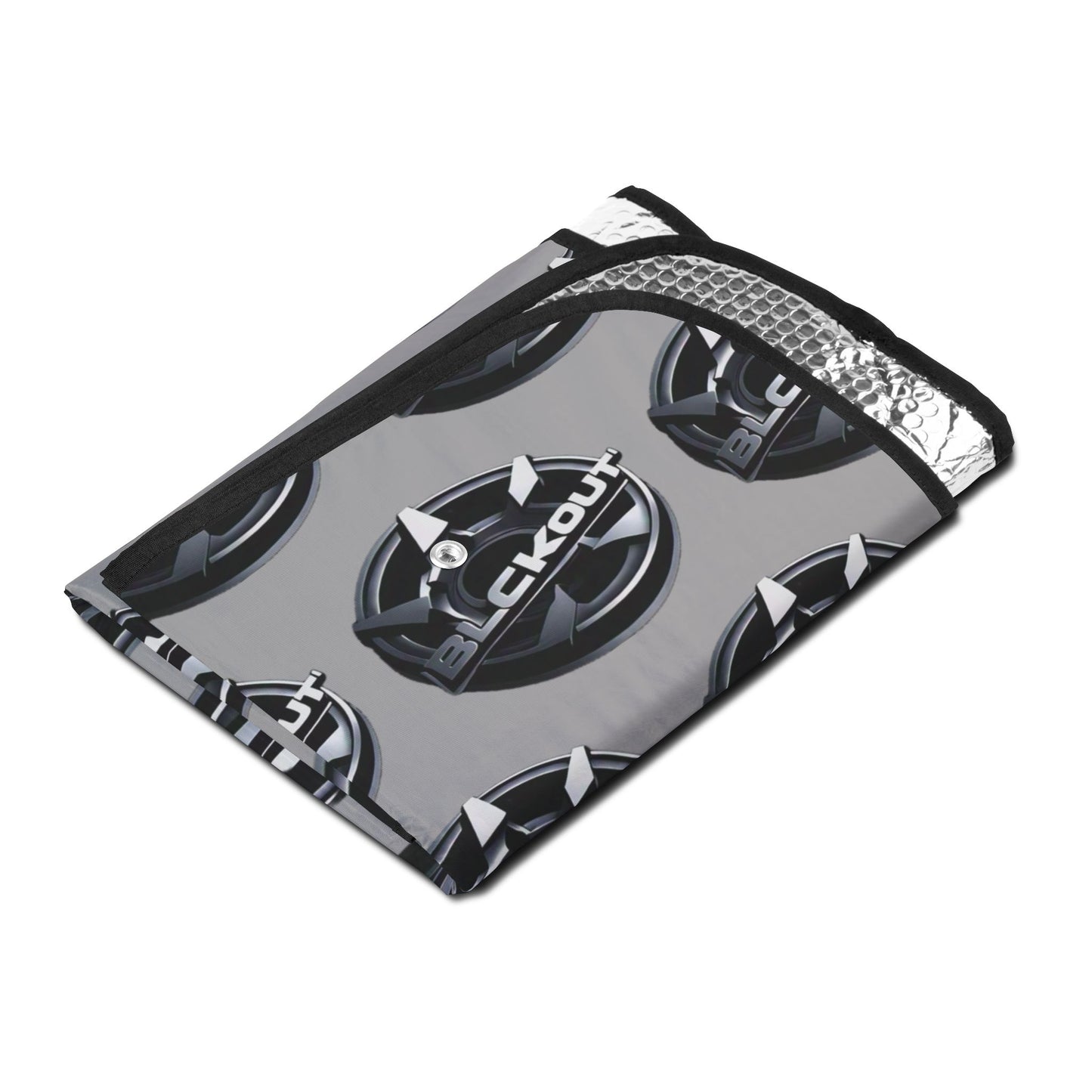Custom Car Sun Shades with Bold Graphic Design - UV Protection & Style for Your Ride