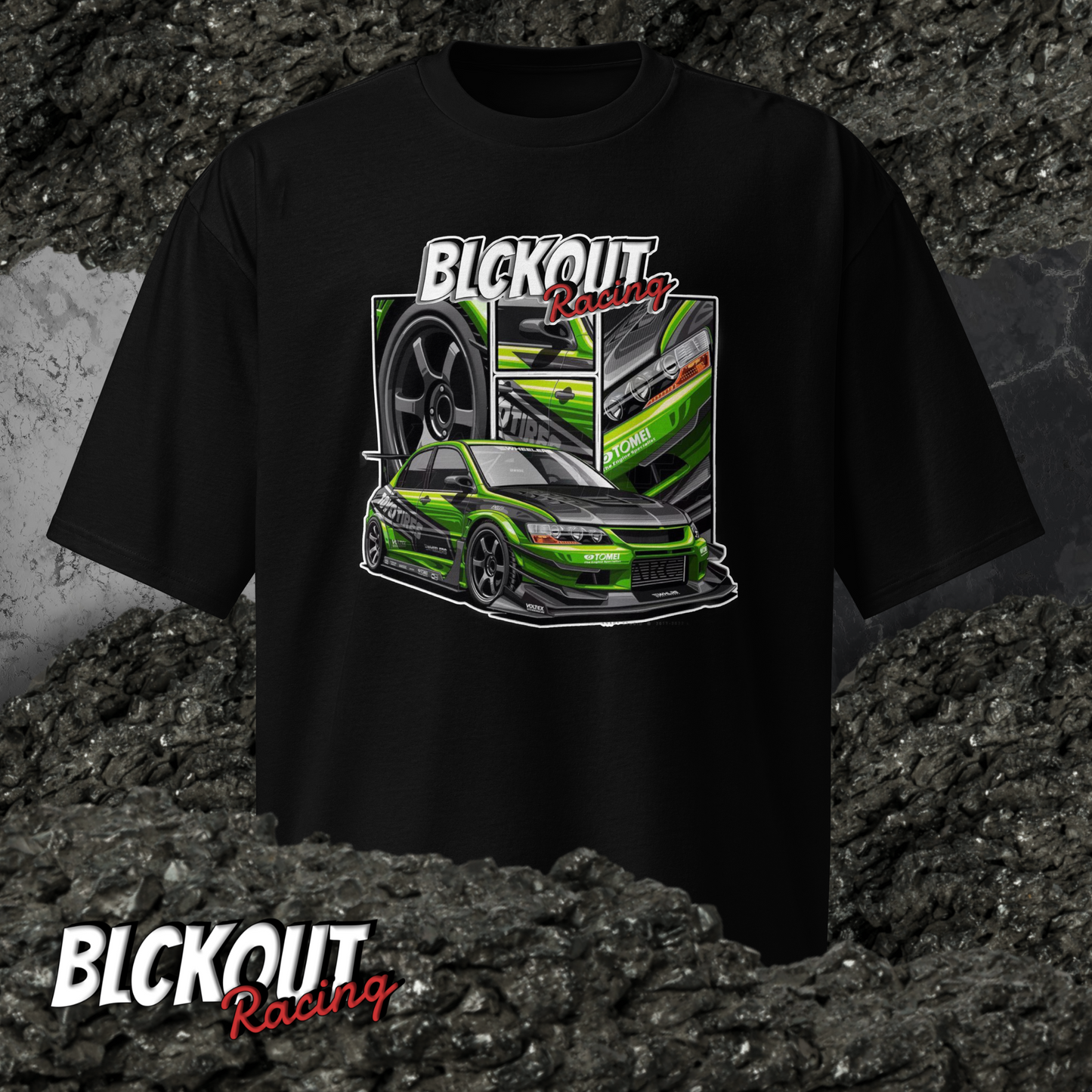 Mitsubishi Evo - Oversized heavyweight tee