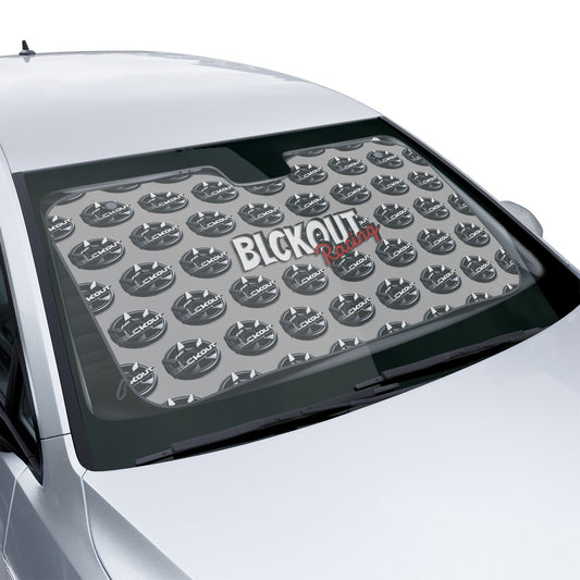 Custom Car Sun Shades with Bold Graphic Design - UV Protection & Style for Your Ride