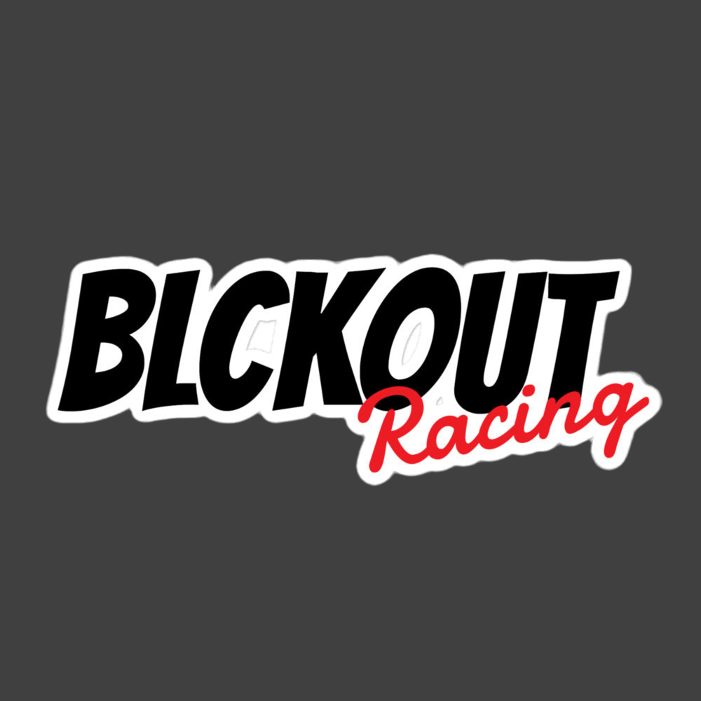 BLCKOUT Racing sitcker - black