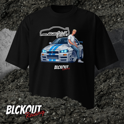 Paul Walker (Nissan Skyline) - Oversized heavyweight tee