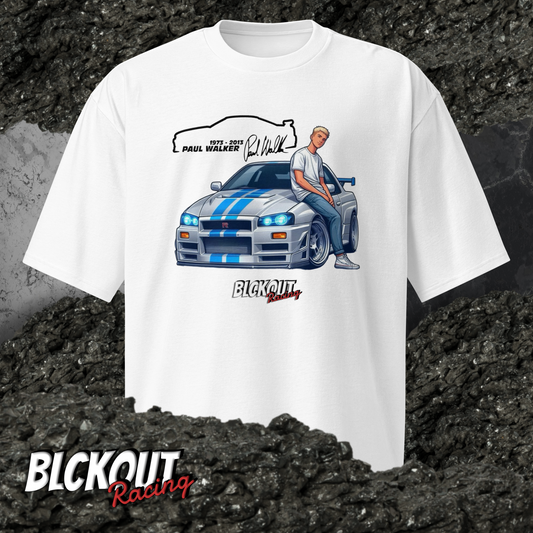 Paul Walker (Nissan Skyline) - Oversized heavyweight tee